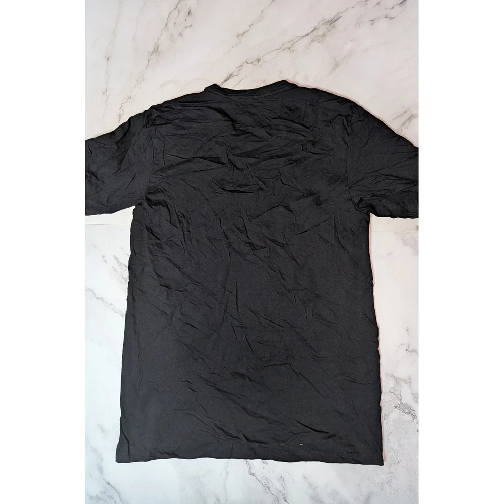 Calvin Klein Mens Classic Fit V-Neck T-Shirt Black Cotton Short‎ Sleeve Size M